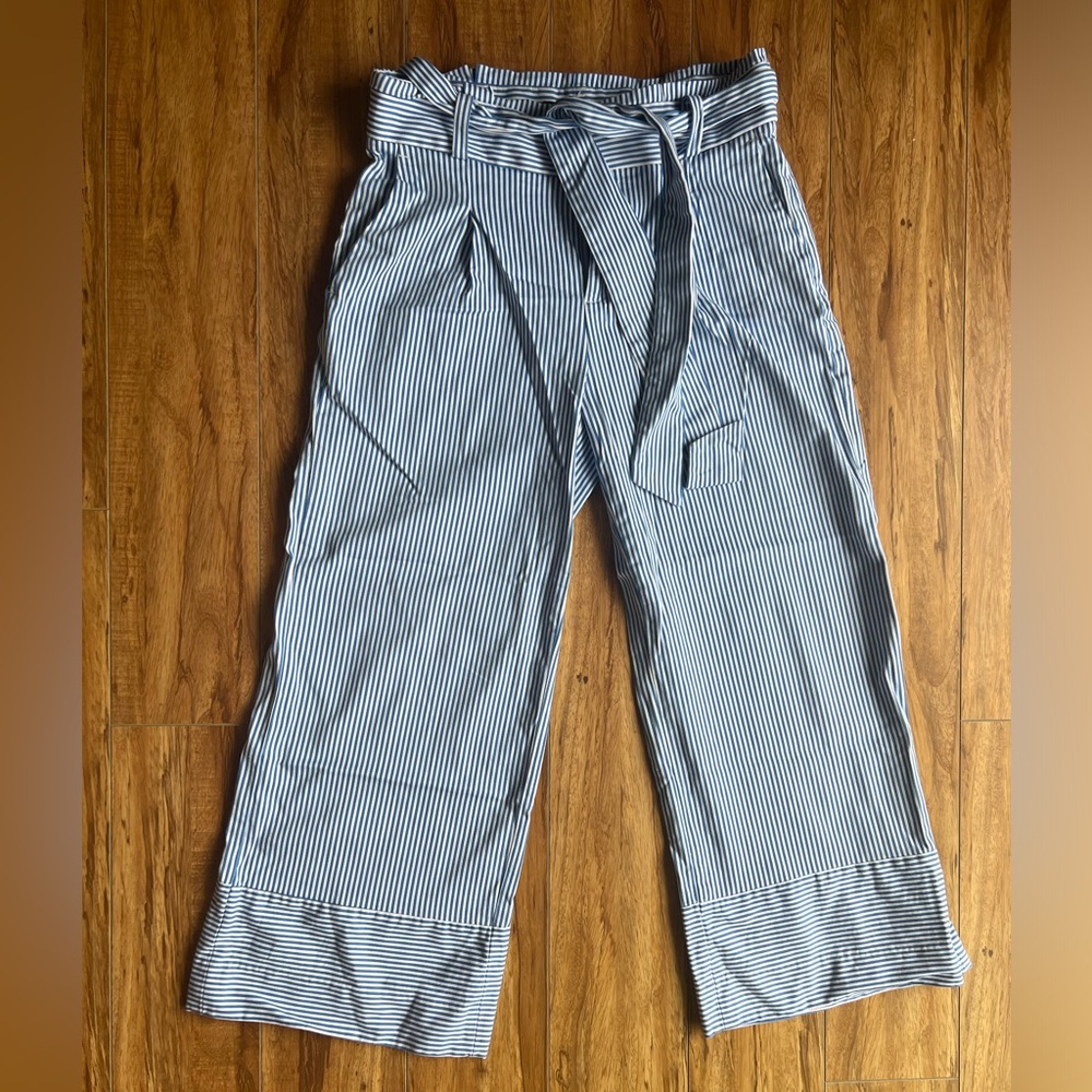 Banana republic wide leg striped pants.